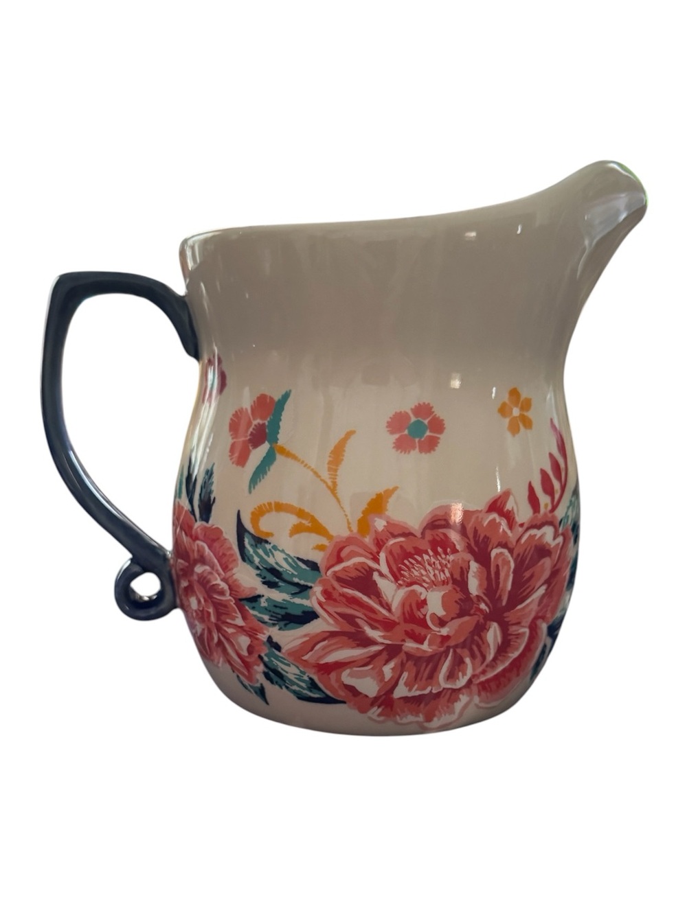 The Pioneer Woman Keepsake Floral Measuring Pitcher ceramic 4-cup (1-quart)